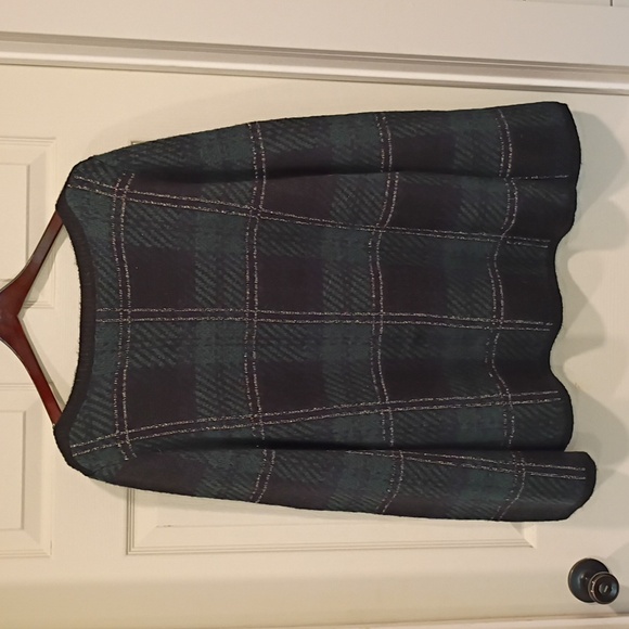 NWT Ann Taylor BlackWatch Plaid Sweater Size XL - Picture 5 of 5